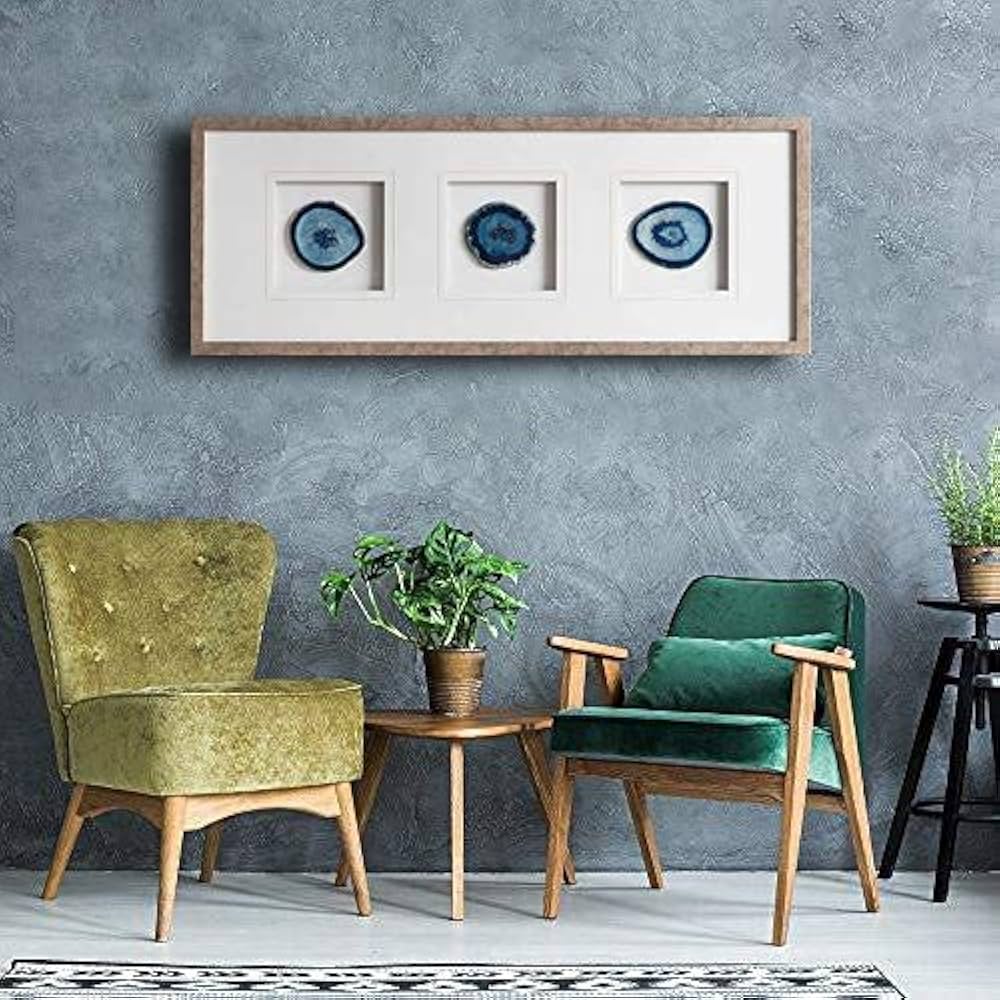 0622141 72＊90ミリ水晶共生瑪瑙置物セット コースター 0622141