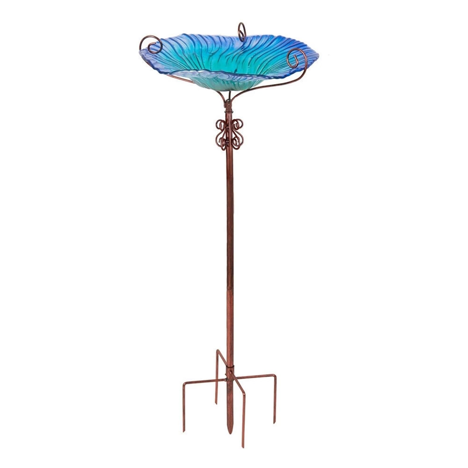 Abbeveratoio per uccelli da terra Bird Bath Water Birdfeeder Bowl | For Outdoor Garden Decorative