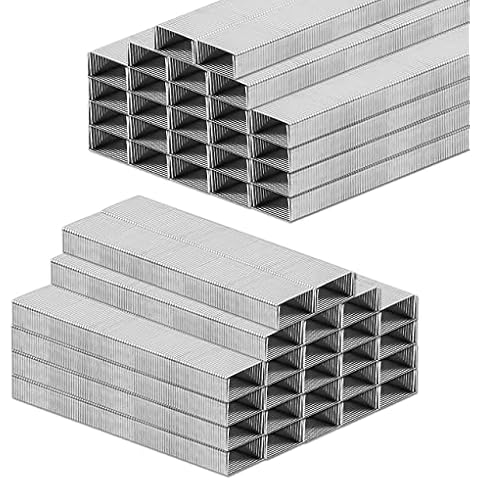 JIKIOU 10000 Staples, 6 mm Standard Staples, 100/Strip, 25 Sheets Capacity(24/6), Jam Free Staples for Stapler Heavy Duty, Perfect for Home Office Supplies & Desktop Cover