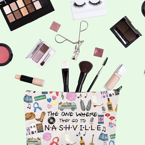 Nashville Trip Makeup Bag Nashville Travel Gift Tennessee State Gifts Nashville Souvenir Gift Nashville Travel Bag Housewarming Gift (to Nashville UK) - Image 3