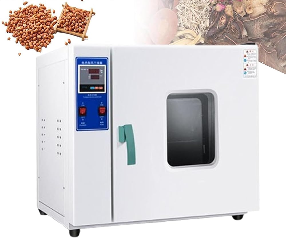 Forno di essiccazione sottovuoto, convezione digitale ad aria forzata, velocità della ventola regolabile, incubatore termostatico da laboratorio per produzione industriale e agricola