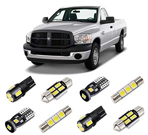 Kit de Luces LED Interiores Blancas para Dodge Ram miniatura 1
