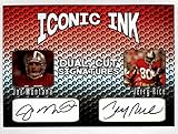 Joe Montana Jerry Rice Iconic Ink Dual Cut Signatures Facsimile Auto - Football Card