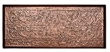 HF by LT Classic Scroll Pattern Metal Boot Tray, 30 x 13 inches, Antique Copper Finish