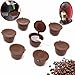 MASUNN 8Pcs Ensemble Rechargeable Capsules De Café Pour Dolce Gusto Réutilisable Brasseurs Recharge Tasse À Café Filtre