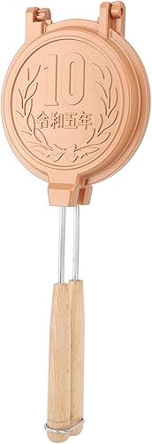 Miniatura 6 de Jectse Máquina de sándwiches calientes, waflera, tostadora de perritos calientes, bandeja para hornear sándwiches de doble cara con mango largo,