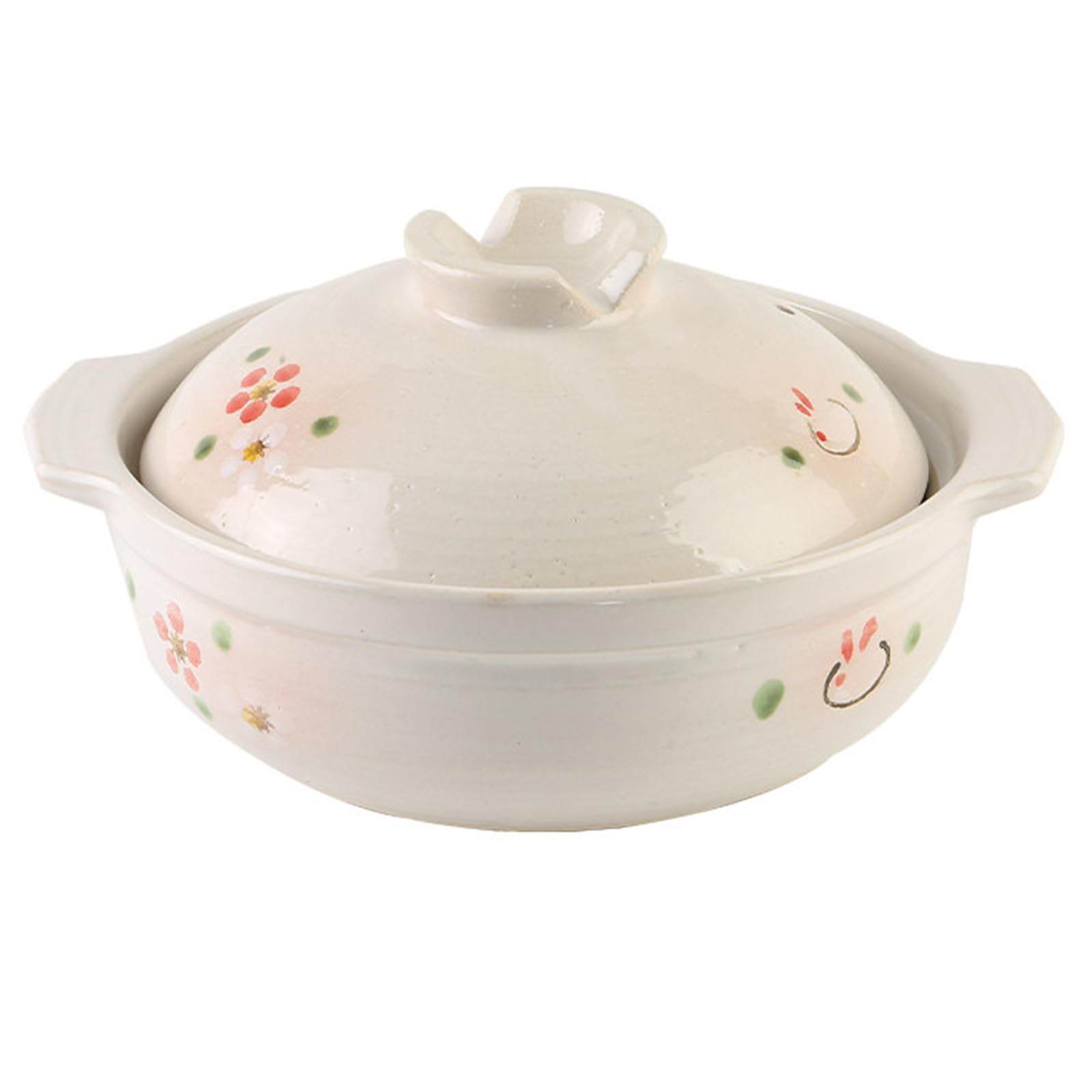 Eleeonora Japanese Ceramic Donabe Pot,Casserole Earthenware Clay Pot,Clay Cooking Pots Japanese,Not Easily Cracked,Suitable For Home Kitchens And Restaurants