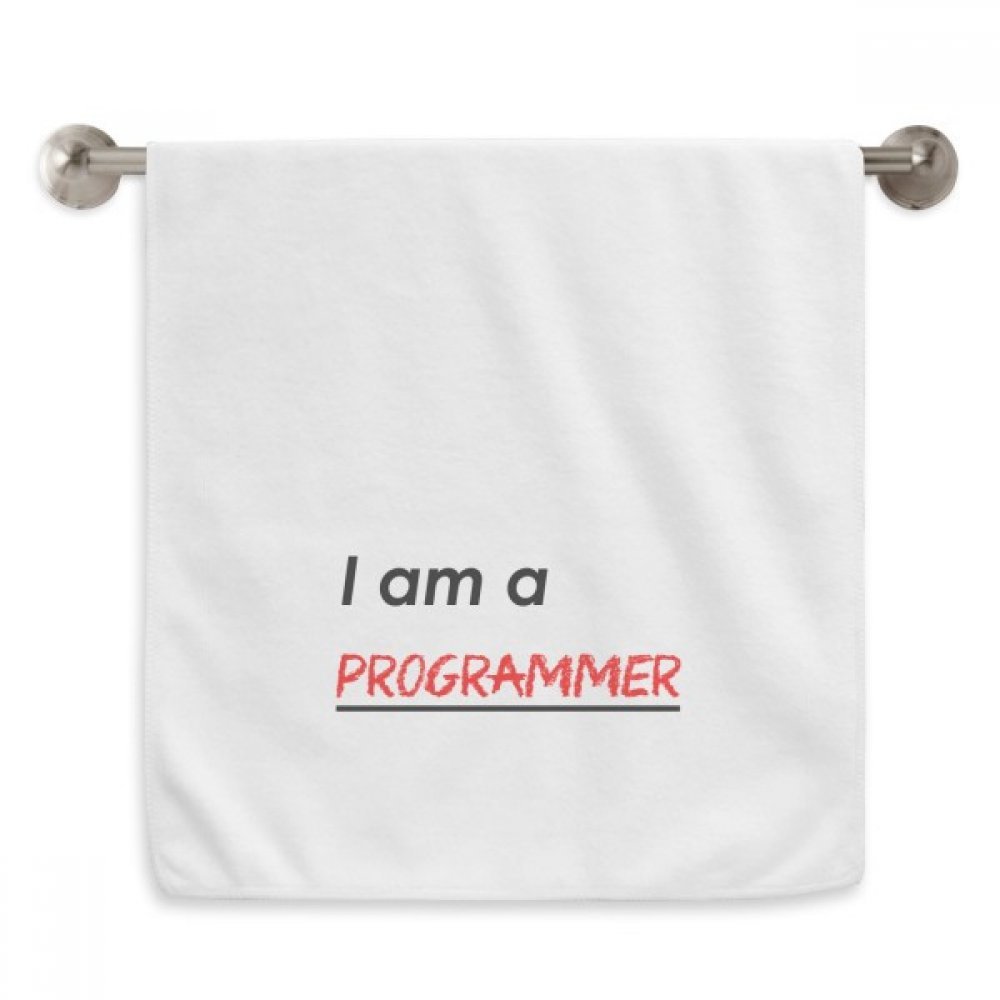 Serviette débarbouillette Programmeur 13x29 pouces douce blanche