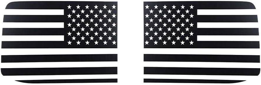 Us Flag Rear Window Side Trim Cover Stickers Decal 15+ Accessories for Ford for F150 2015-2020 Black 2 Pieces/Set-Pakcage UFRWSTCSDFFF1A