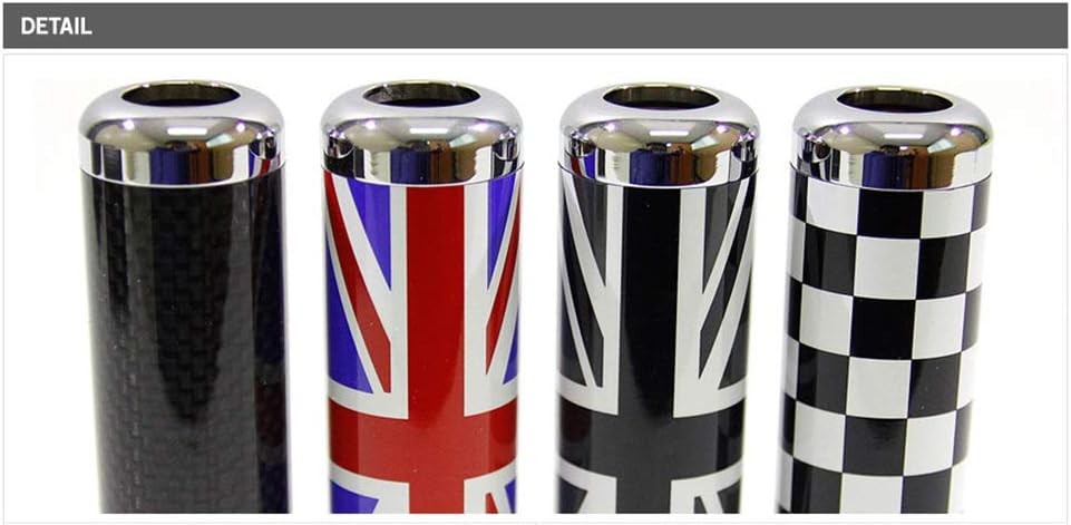 Car Metal Alloy Handbrake Lever Replacement Shell Cover Protection Accessories Decoration Compatible for All Mini (05)