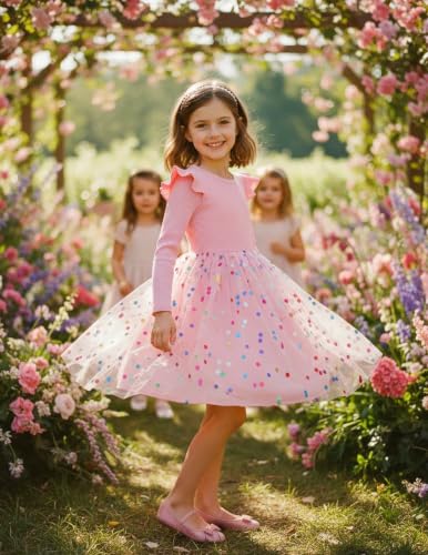 Image of PATPAT Girls Tulle Tutu Party Birthday Princess Formal Fancy Princess Dress