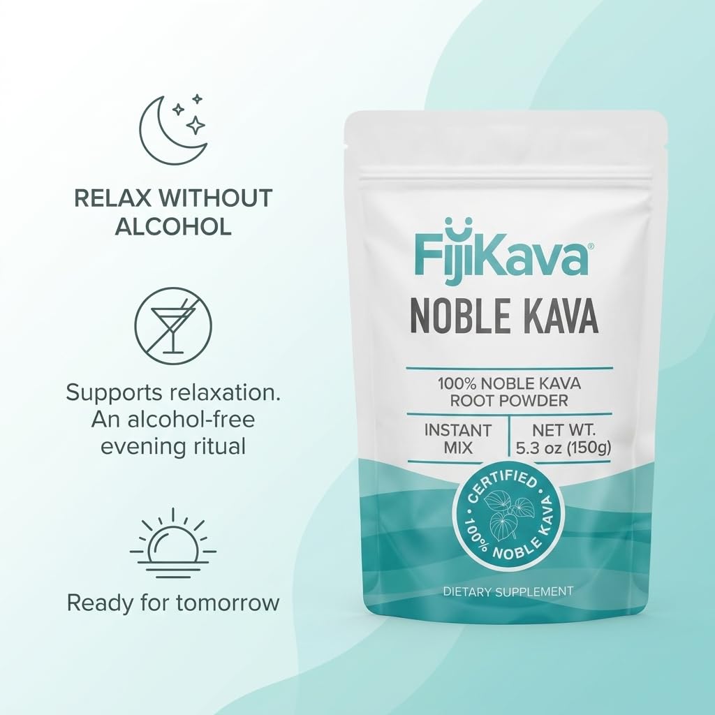 FijiKava Instant Kava Kava Powder 150g – Premium Kava Root Powder with High Kavalactone Content – Natural Relaxation Aid for Calmness, Stress Relief, and Sleep Support – Easy-to-Mix — Amazon image 4