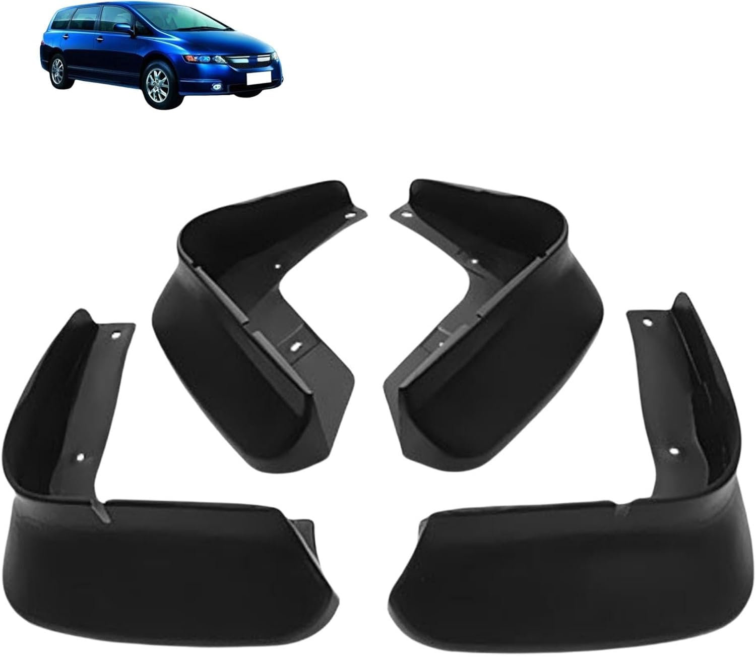 liufangfc 4PCS Heavy Duty Rubber Mud Flaps for Odyssey 2006-2008