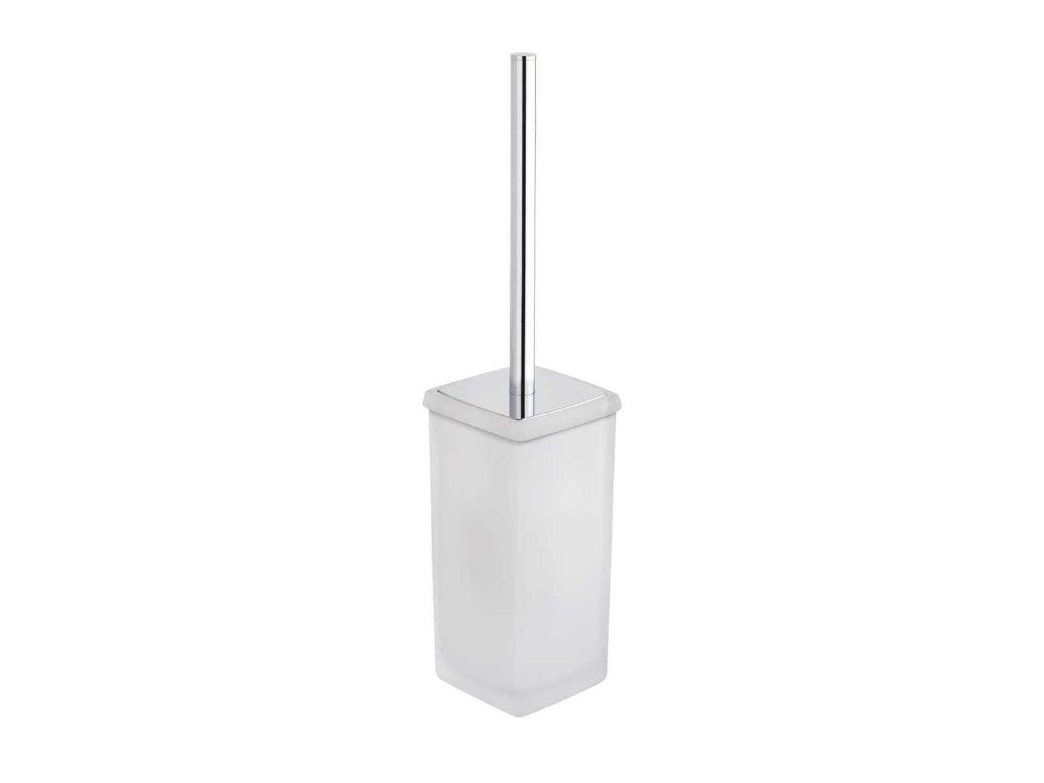 Metaform Aida - Escobillero de Suelo, Accesorios de baño, Cristal y latón Cromado