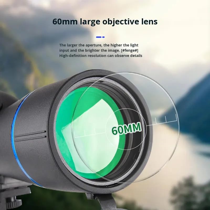 Image of Telescope HD Vision Binoculars 10000M High Power for Outdoor Travel Stargazing Concerts Sports Optical Vision Binocular Fixed Zoom (25-75X60)