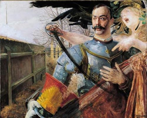 Portrait Wojciech Kossak Jacek Malczewski toile moderne pour sublimer un salon vide 60x90