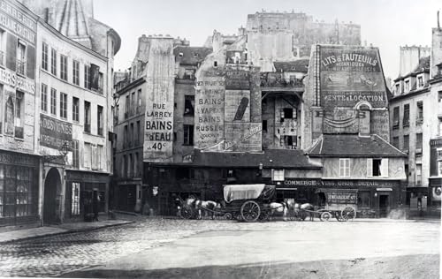Cuadro pintura al óleo de París para decoración de salones modernos, obra clásica 60x90cm