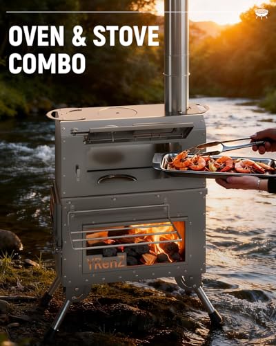 YRenZ 2-in-1 Oven & Tent Stove