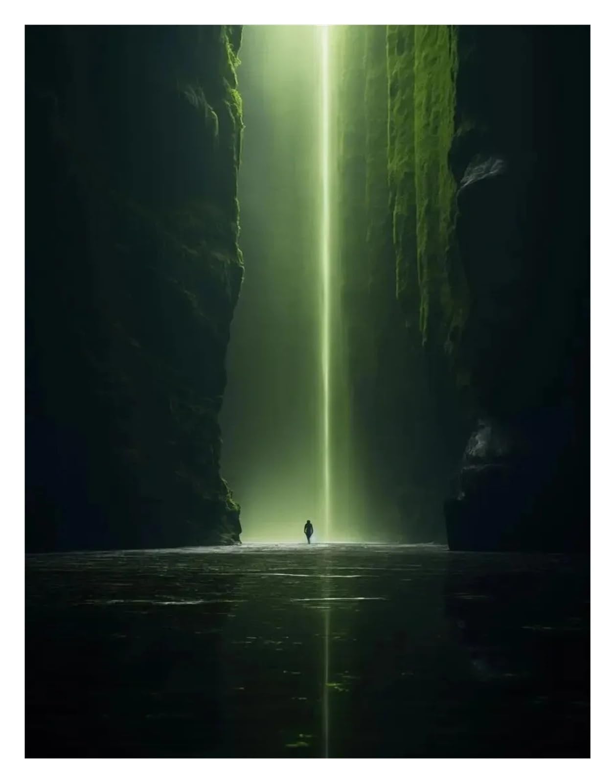 BYAMBD Aesthetic Pictures The Sea Melted Into The Sky Character Behavior Artistic Color Posters Minimalist Print Canvas Painting Wall Art For Home Decor(G,30x40cm)