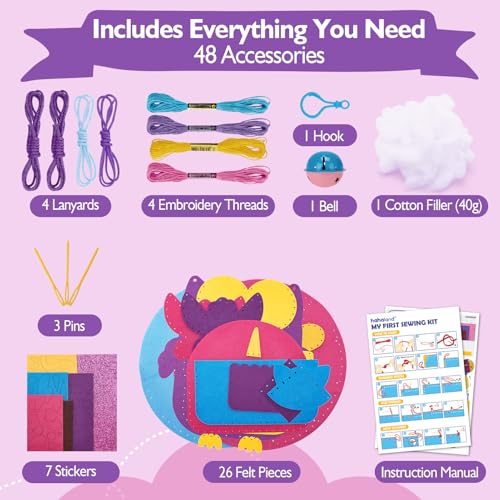 Hahaland CF-TBB11 Toys For Ages 5-7 Sewing Kit For Kids Arts And Crafts thumb #3