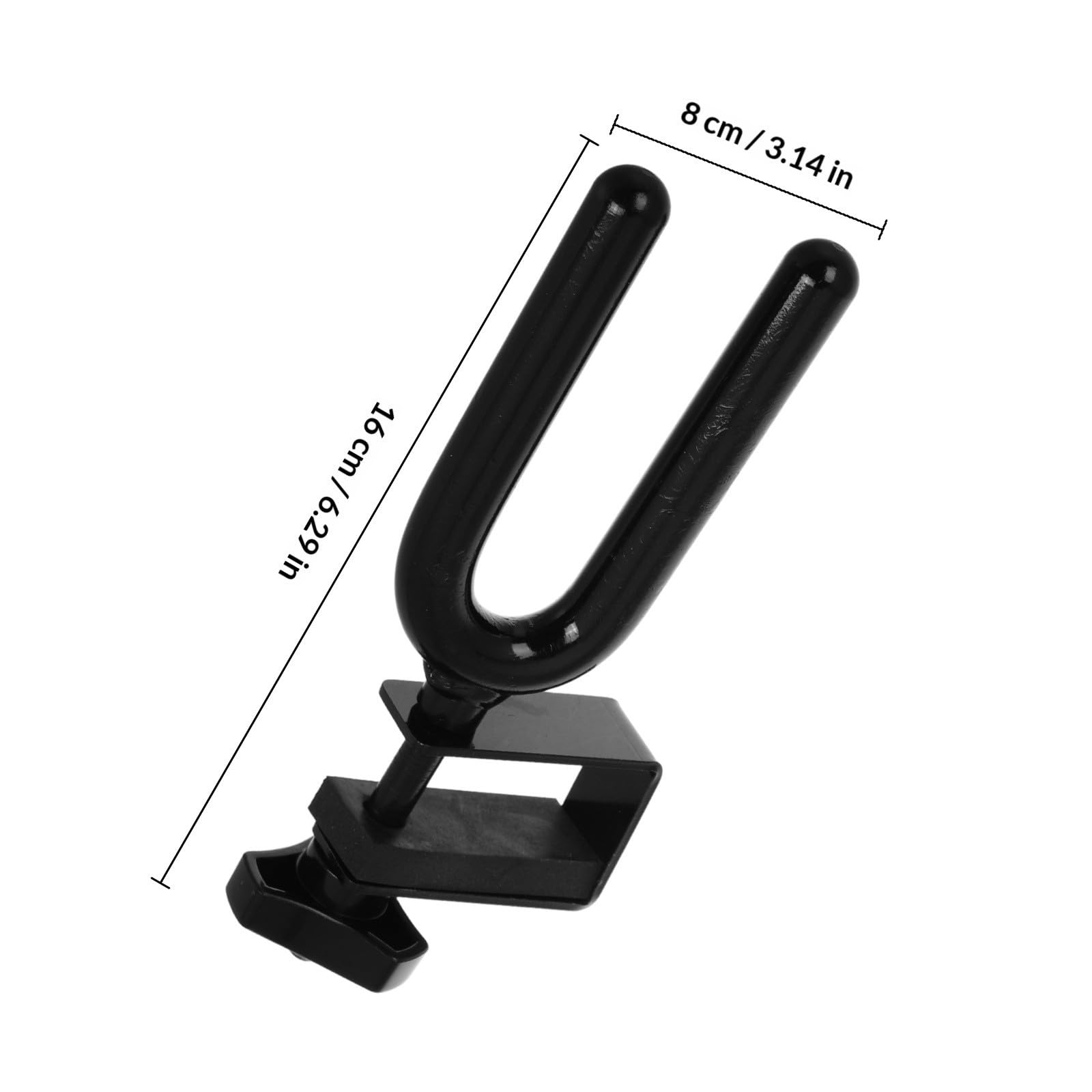 Sosoport 2 Pezzi Supporto per Archi da Caccia Regolabile in Acciaio Nero Design Stabile per Avventure All'aperto e Stand da Albero