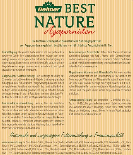 Dehner Best Nature Vogelfutter für Agaporniden, 2,5 kg