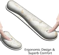 Vista 152 de MIBITRI Juego de alfombrillas para mouse y teclado, alfombrilla de mouse extendida para juegos + soporte ergonómico para reposamuñecas para teclado