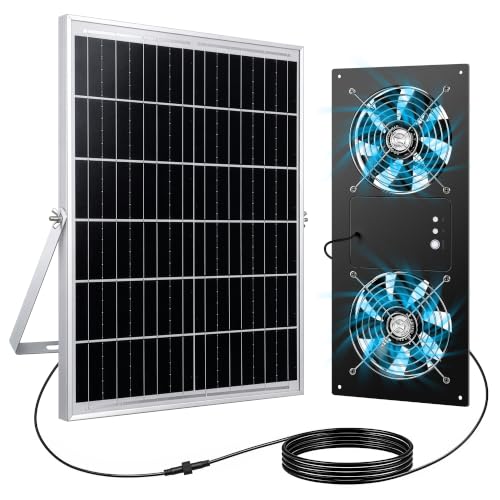 ropelux Dual Exhaust Solar Fan