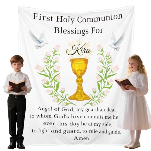 Personalized First Communion Blanket