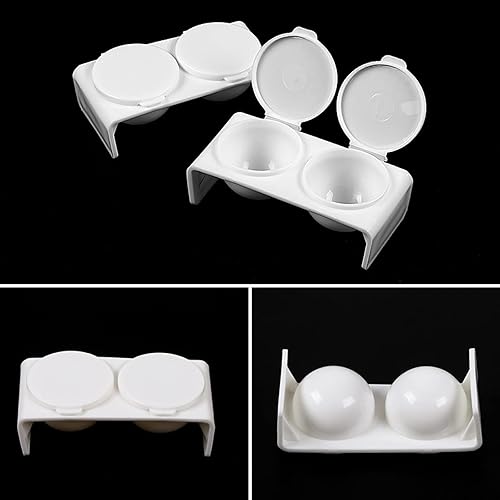 Miniatura 5 de Tazón de taza doble para arte de uñas, cuenco de acrílico líquido en polvo Dappen Dish Liquid Powder Dappen Container Holder para herramientas de