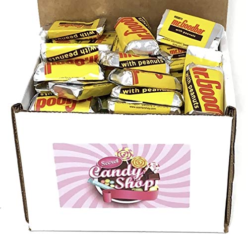 Hershey's Mr Goodbar Milk Chocolate Peanuts Candy Bar in Box, 1Lb (Individually Wrapped)