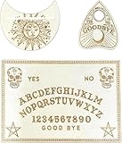 Matériau de qualité : la planche Ouija est fabriquée en bois, robuste et durable, avec des bords arrondis et une finition soignée, adaptée à une utilisation à long terme