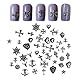 120 Stück Retro-Nail-Art-Schmuck, Metall-Punk-Nail-Art-Schmuck, Nail-Art-Zubehör, Kreuz-Nail-Art-Schmuck, Nail-Art-Zubehör, Diy-Nail-Art-Dekoration (Zufälliger Stil)