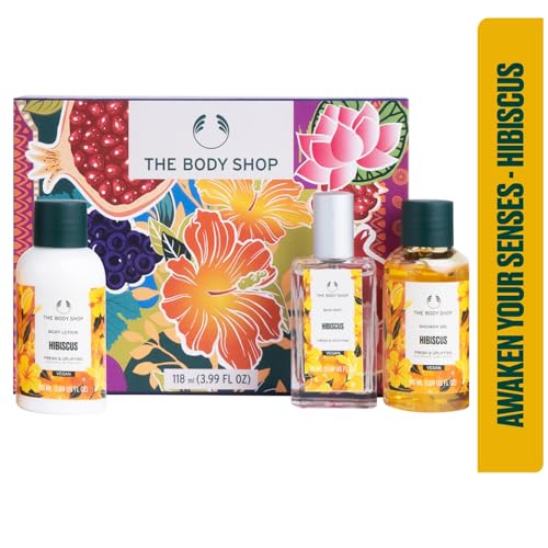 Image of The Body Shop Hibiscus Shower Gel, Body Lotion & Body Mist Gift Set