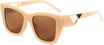 JIM HALO Retro Oversized Square Polarized Sunglasses for Women, Trendy Big Large Shades Sun Glasses UV400
