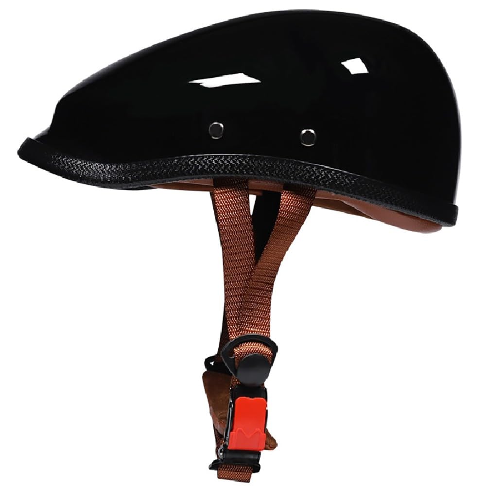 Retro Motorrad Halbhelm, Halbschalenhelm Motorradhelm mit ECE-zertifizierter, Baseball Cap Rollerhelm, Personalisierter Retro-Helm, Motorradhelme für Männer und Frauen
