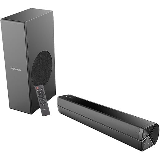 ZEBRONICS Juke BAR 100A Compact Soundbar with Subwoofer 60W