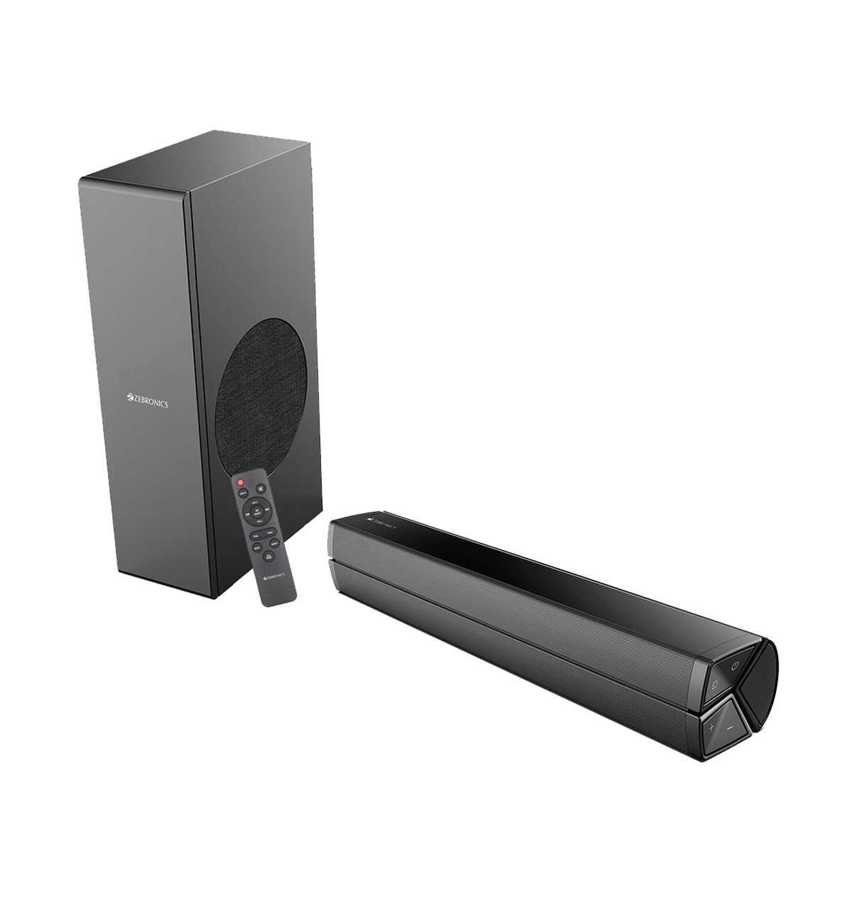 ZEBRONICS Juke BAR 100A Compact Soundbar with Subwoofer, 60W RMS Output, Powerful Bass, Glossy Design, HDMI ARC, Coaxial, Bluetooth 5.0, AUX, LED Indicator and Remote Control (B0BJPVVVRN) Amazon Price History, Amazon Price Tracker
