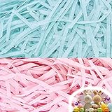 Papel de rafia Material: este papel triturado está hecho de papel de seda reciclado, que es muy suave, no tóxico, ecológico, no se decolora y sin polvo.es totalmente biodegradable y reutilizable.