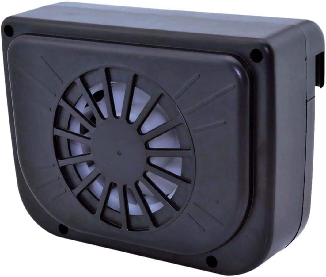 Winnes Solar Powered Car Vent Fan - Window Exhaust Cooler for Cars, Trucks, SUVs - Eco Air Circulation & Odor Removal