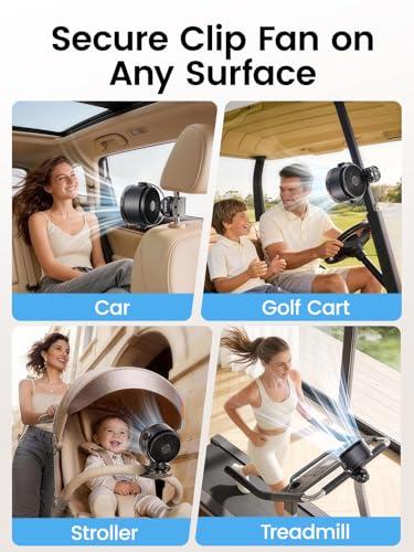 OpenBay Rechargeable Clip On Fan