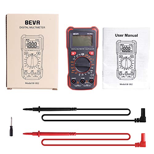 Digital Multimeter Voltmeter Strommessgerät mit Viele Messbereiche, BEVA Multifunktionstester, der...