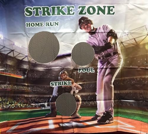 TentandTable Replacement Game Panel | Baseball | Arcade Style Ball Toss Panel with Net | Use with Ultralite Air Frame Game | for Backyards, Carnivals, Schools, Birthday Parties