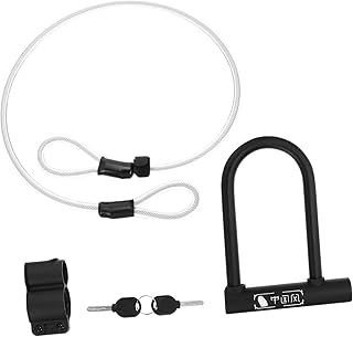 OATIPHO Steel Cable Lock Cables Bike Round Lock Bike Lock Anti- Lock Bike U-Locks Braided Steel Lock Cable Bike Cables Bicycle Cable Bike Cable Lock Portable Carbon Steel Road Bike Lock