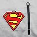 Super Hero Luggage Baggage Identification Labels ID Tag with Belt Strap