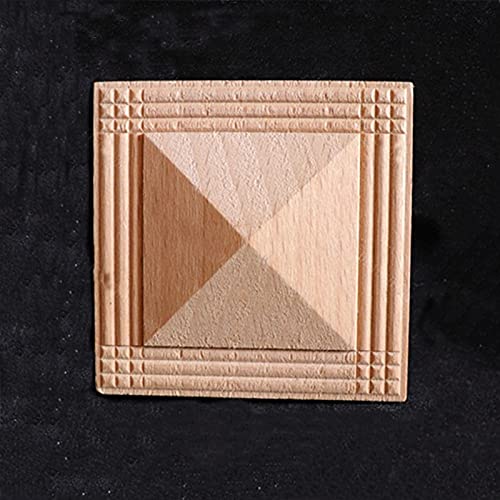 Adornos de madera decorativos Decoración de madera Muebles del hogar, calcomanías artesanales talladas, Muebles sin pintar Pegatinas para la Techo de la Cama, Decoración de Armario, Decoraciones de