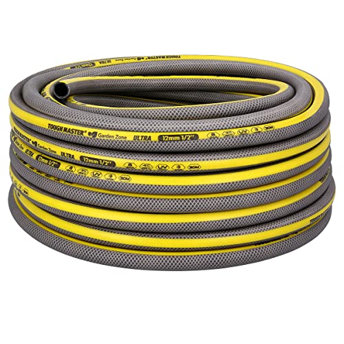 Garden Hose 30m 100ft Heavy Duty 3 Layer Flexible Reinforcement UV & Algae Resistant Hose Pipe for Garden, Pressure Washer, Garden Water Features - Tough Master Garden Hose 30m 100ft Heavy Duty 3 Layer Flexible Reinforcement UV & Algae Resistant Hose Pipe for Garden, Pressure Washer, Garden Water Features - Tough Master
