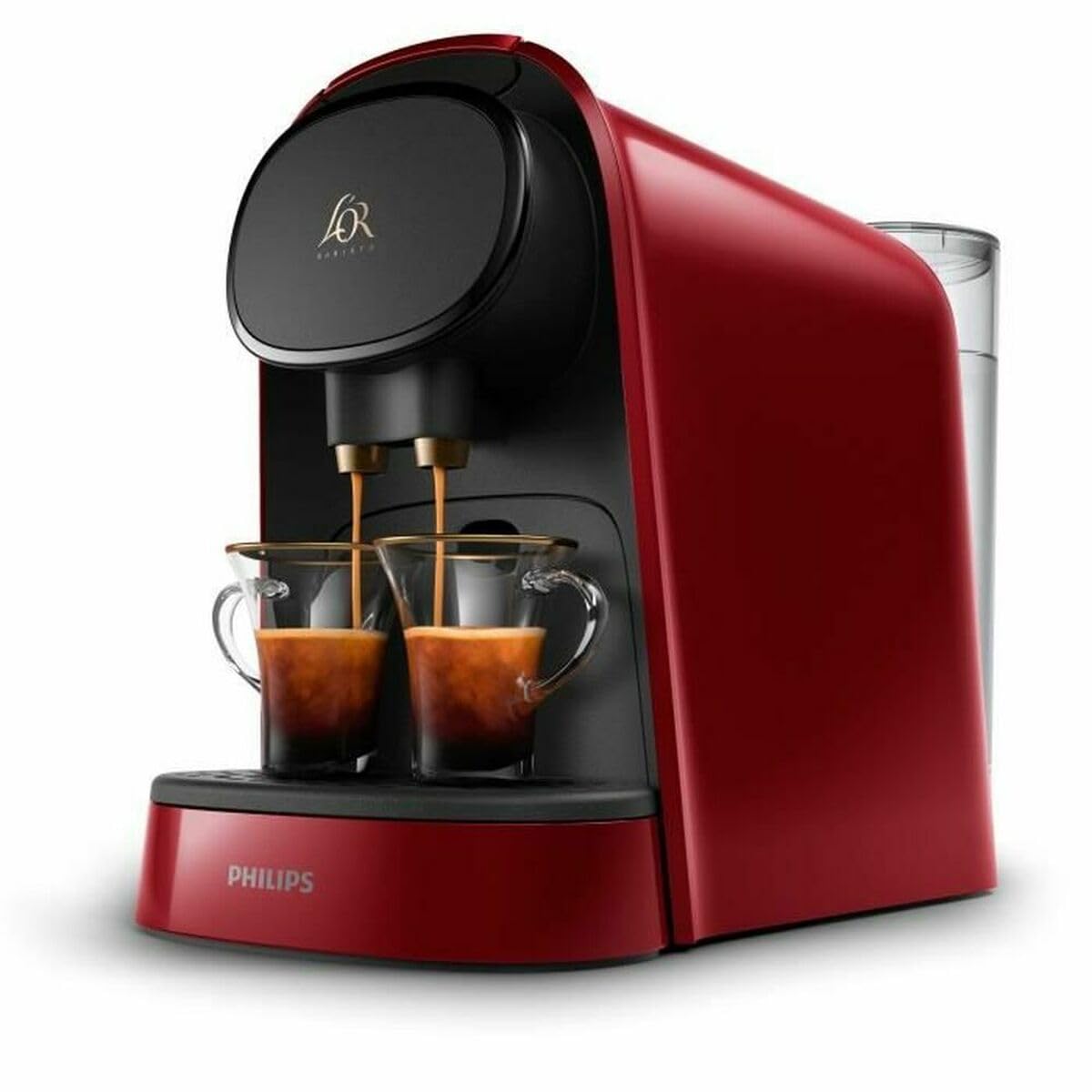 PHILIPS L'Or Barista LM8012 / 51 m�quina de caf� de c�psulas espresso doble - Rojo + 9 c�psulas