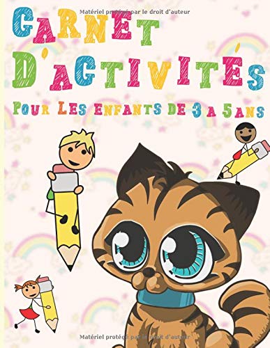 Carnet d'activités pour les enfants de 3 à 5ans: Apprenez à tracer des chiffres, des lignes et des formes (French Edition)