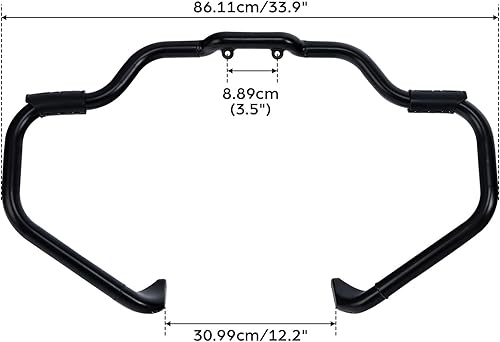 Miniatura 7 de TCT-MOTORPARTS Barra de choque de carretera con protector de motor para bigote, apta para Indian 2014-2024 Chieftain Chieftain Dark HorseSpringfield